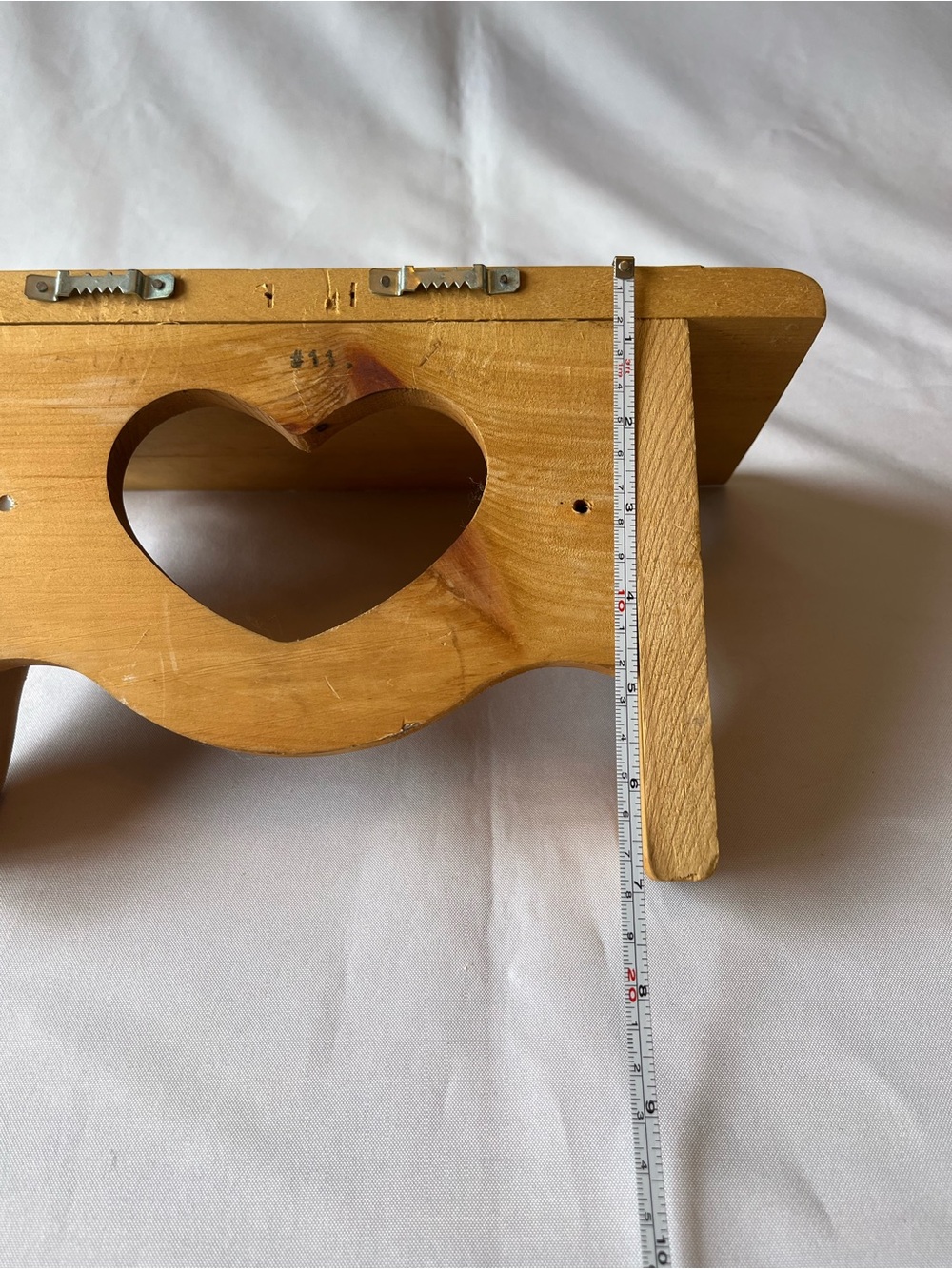Vintage Wooden Heart Cut Out Shelves 1990s (Set of 2) - Picture 5 of 9
